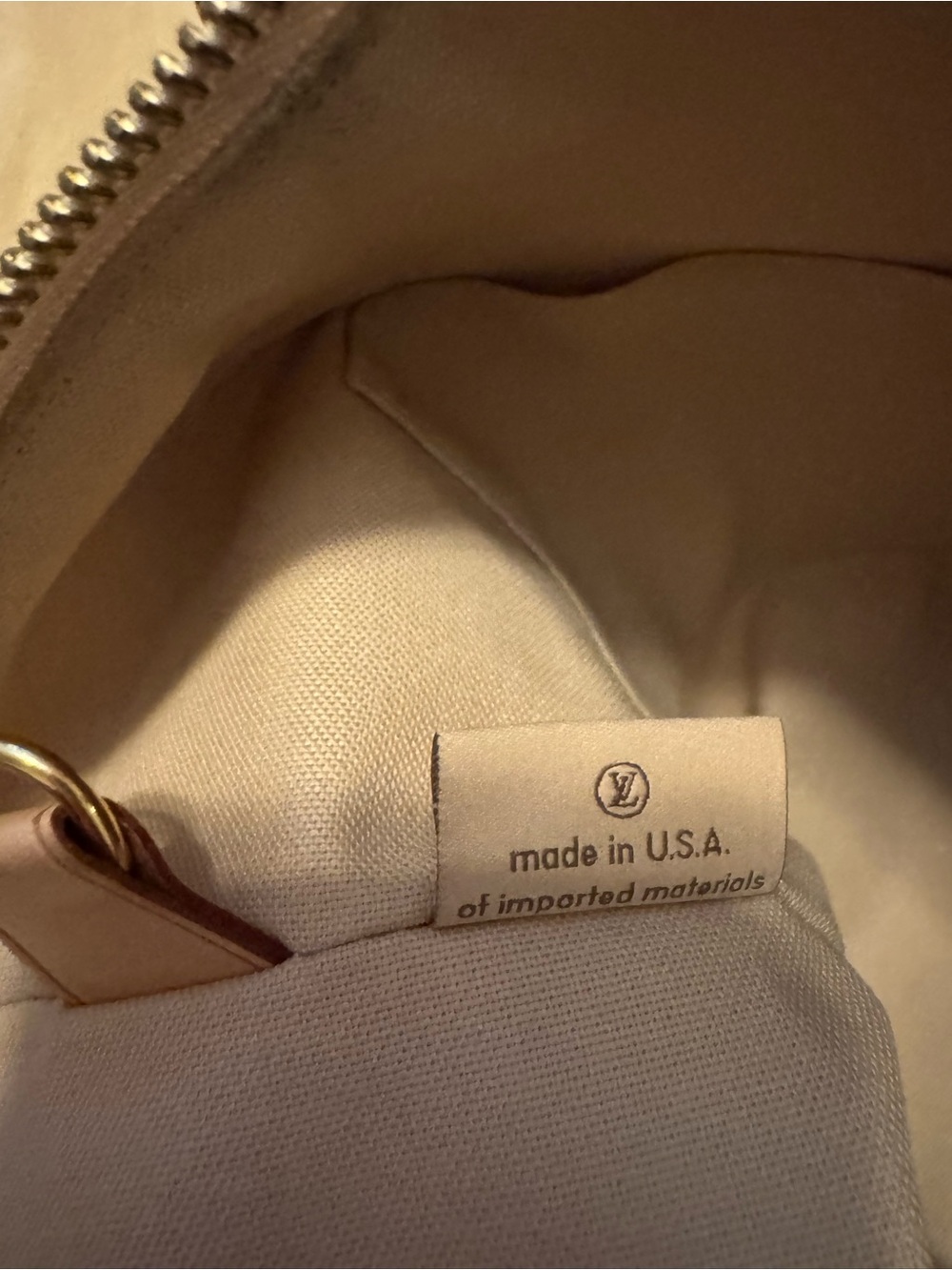 Louis Vuitton Checkered Canvas Tote with Tan Straps - Picture 4 of 11